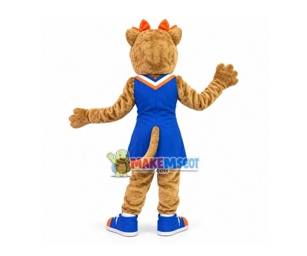 Funny Enchanting Tiger With Red Lips Mascot Costume