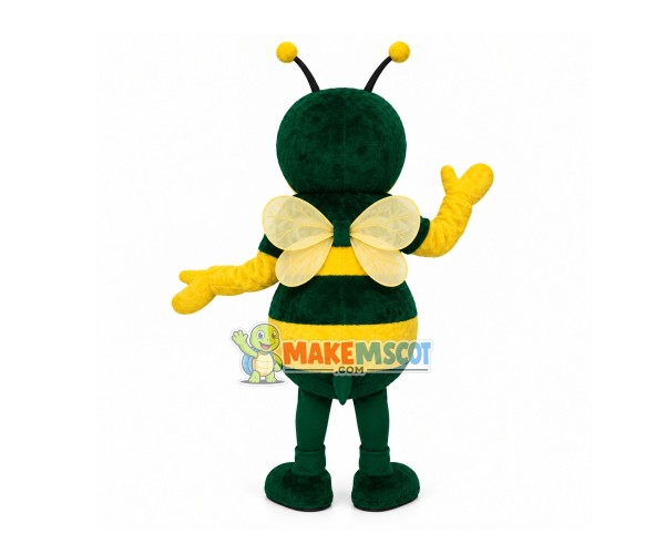 Agreeable Bee Of Bank Mascot Costume Cartoon Character Agreeable Bee Of Bank Mascot Costume Cartoon Character