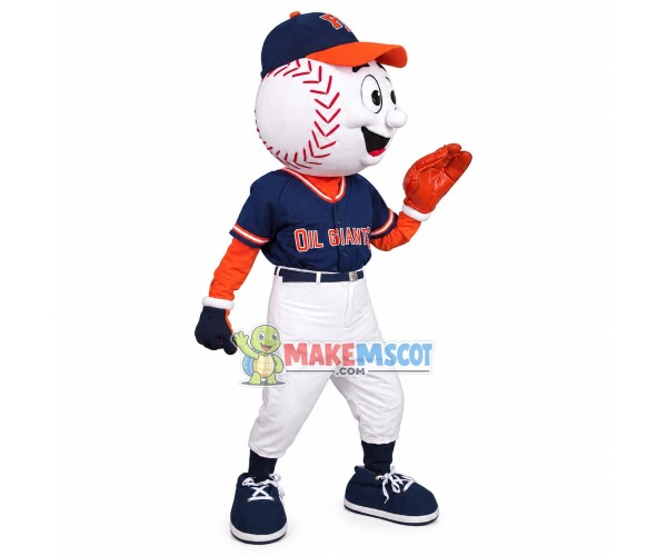 Professional League Baseball Catcher Mascot Costume