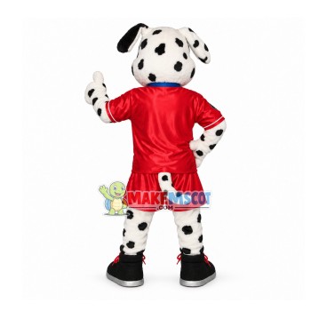 Fair Soccer Referee Dalmatian Mascot Costume