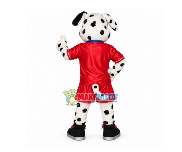 Fair Soccer Referee Dalmatian Mascot Costume Fair Soccer Referee Dalmatian Mascot Costume