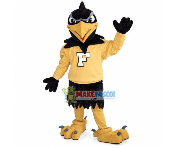 Black Power Falcon In The Hoodie Mascot Costume