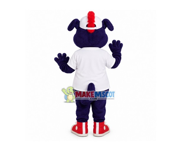 Professional Lifeguard Black Dog Mascot Costume Professional Lifeguard Black Dog Mascot Costume