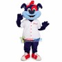 Professional Lifeguard Black Dog Mascot Costume