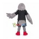 Soft Plush Grey Eagle Of Football Club Mascot Costume Soft Plush Grey Eagle Of Football Club Mascot Costume