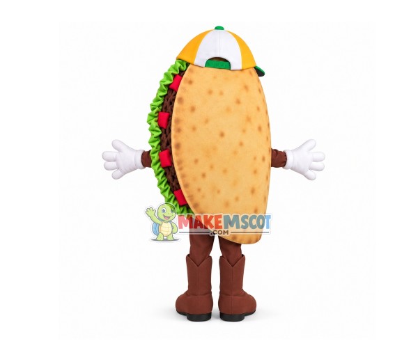 Mexican Beef Burrito Mascot Costume Mexican Beef Burrito Mascot Costume