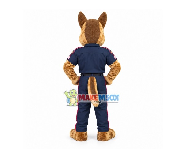 Alert Police Wolfdog Mascot Costume Alert Police Wolfdog Mascot Costume