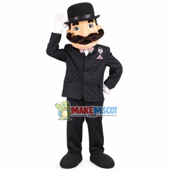 Bearded Gentleman Of Parliament Mascot Costume