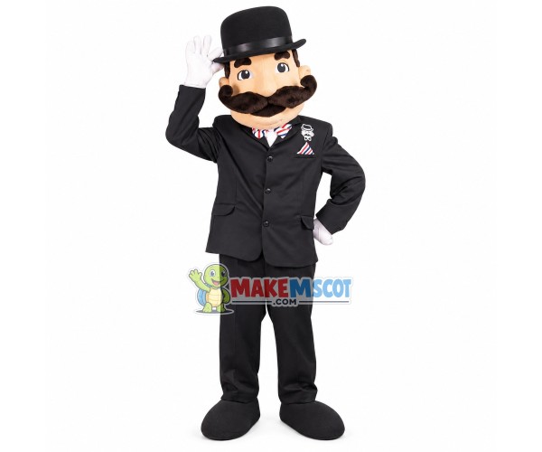 Bearded Gentleman Of Parliament Mascot Costume