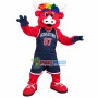 University Sport Red Bull Mascot Costume
