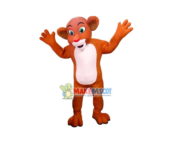 Baby Brown Lion Mascot Costume Baby Brown Lion Mascot Costume