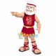 White-haired Warrior With Full Muscle Mascot Costume White-haired Warrior With Full Muscle Mascot Costume