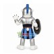 The Brave Polar Bear With Silver Armor Mascot Costume The Brave Polar Bear With Silver Armor Mascot Costume