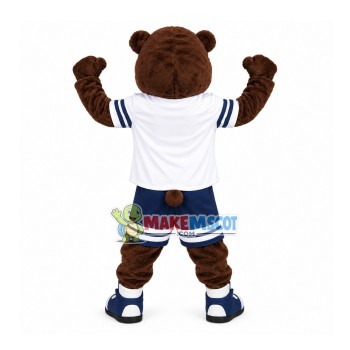 Firm Power Brown Bear Mascot Costume For Team Firm Power Brown Bear Mascot Costume For Team
