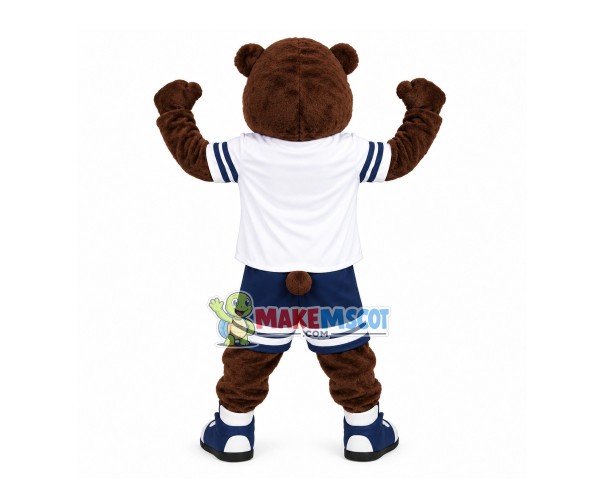 Firm Power Brown Bear Mascot Costume For Team Firm Power Brown Bear Mascot Costume For Team