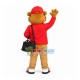 Traveler Squirrel Carrying Luggage Mascot Costume Traveler Squirrel Carrying Luggage Mascot Costume