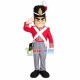 Saluting Court Guard Mascot Costume Saluting Court Guard Mascot Costume