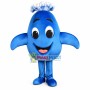 Water Blue Fountain Dolphin Mascot Costume