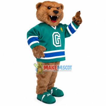 Sport Furry Brown Bear Mascot Costume