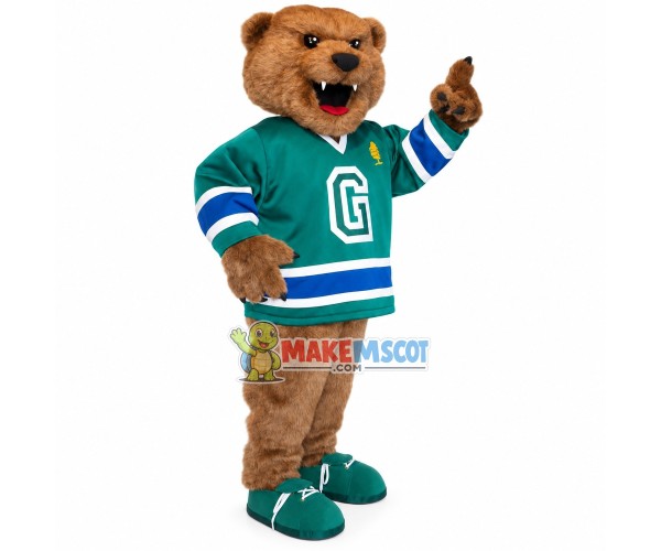 Sport Furry Brown Bear Mascot Costume Sport Furry Brown Bear Mascot Costume