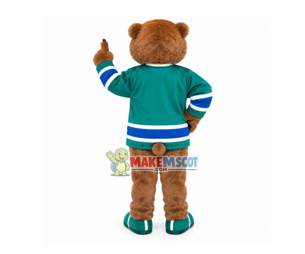 Sport Furry Brown Bear Mascot Costume Sport Furry Brown Bear Mascot Costume