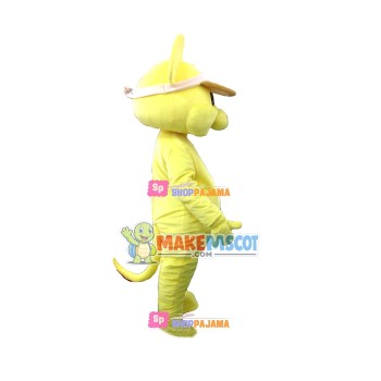 Sun Hat Yellow Mouse Mascot Costume Sun Hat Yellow Mouse Mascot Costume