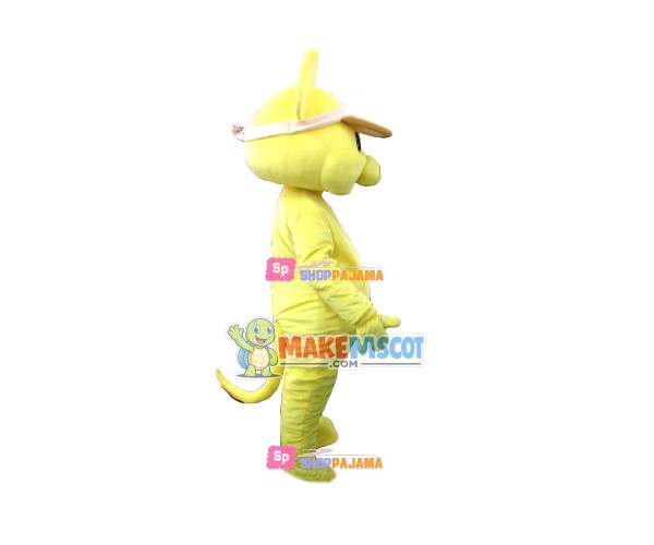 Sun Hat Yellow Mouse Mascot Costume Sun Hat Yellow Mouse Mascot Costume