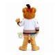 Energetic Lion With Team Suit Mascot Costume Energetic Lion With Team Suit Mascot Costume