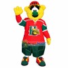 Yellow Furry Doll Of High School Mascot Costume