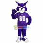 Capable Purple Tiger Of University Team Mascot Costume