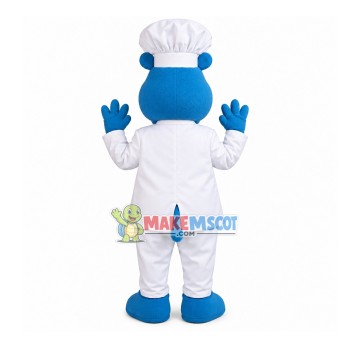 Chef Hippo With Nice Food Service Mascot Costume Chef Hippo With Nice Food Service Mascot Costume
