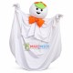 Tricksy Ghost Snowman With Mantle Mascot Costume Tricksy Ghost Snowman With Mantle Mascot Costume