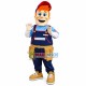 Blue-eyed Man Of Free Trading Platform Mascot Costume