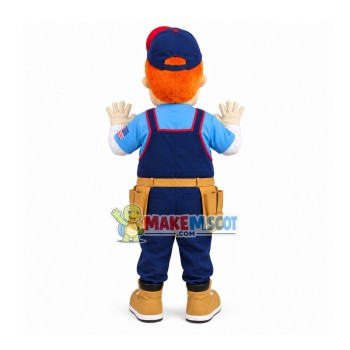 Blue-eyed Man Of Free Trading Platform Mascot Costume Blue-eyed Man Of Free Trading Platform Mascot Costume