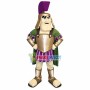 Big Head Warrior With Armor Mascot Costume