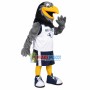 College Sport Grey Eagle Mascot Costume