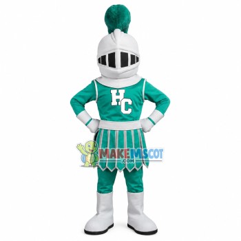 Brave Guard In Green Battle Suit Mascot Costume Brave Guard In Green Battle Suit Mascot Costume