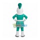 Brave Guard In Green Battle Suit Mascot Costume