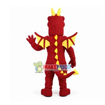Explosive Muscular Flame Dragon Mascot Costume Explosive Muscular Flame Dragon Mascot Costume