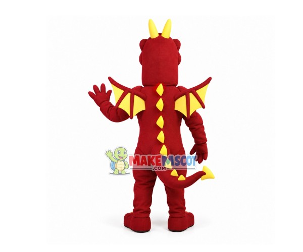Explosive Muscular Flame Dragon Mascot Costume Explosive Muscular Flame Dragon Mascot Costume