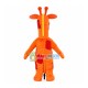 Cartoon Orange Giraffe Mascot Costume