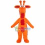 Cartoon Orange Giraffe Mascot Costume