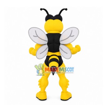 Raging Muscle Bee Of Combat Troop Mascot Costume Raging Muscle Bee Of Combat Troop Mascot Costume