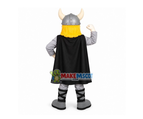 Warrior With Golden Beard Mascot Costume Warrior With Golden Beard Mascot Costume