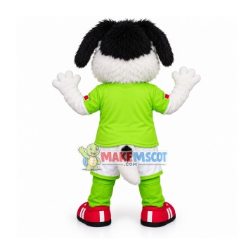 Jubilant Dog In Trend Sports Hall Mascot Costume