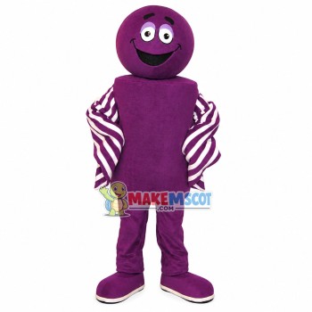 Purple Symbol Doll Mascot Costume For Intellectual Development