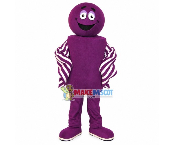 Purple Symbol Doll Mascot Costume For Intellectual Development Purple Symbol Doll Mascot Costume For Intellectual Development