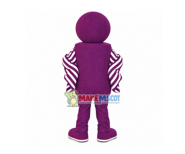 Purple Symbol Doll Mascot Costume For Intellectual Development Purple Symbol Doll Mascot Costume For Intellectual Development
