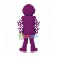 Purple Symbol Doll Mascot Costume For Intellectual Development Purple Symbol Doll Mascot Costume For Intellectual Development