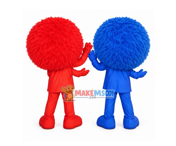 Round Ball Furry Doll Mascot Costume Round Ball Furry Doll Mascot Costume